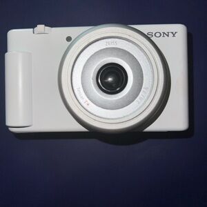 Sony White ZV-1F Digital Camera
